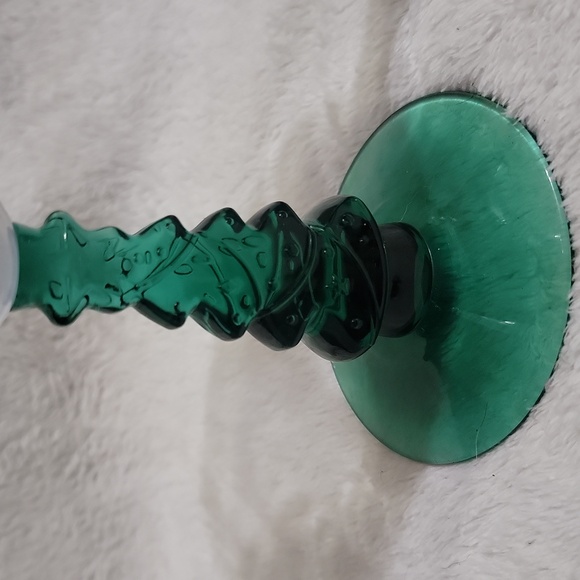 Vintage Libbey Glass Christmas tree stem goblets - Picture 6 of 8